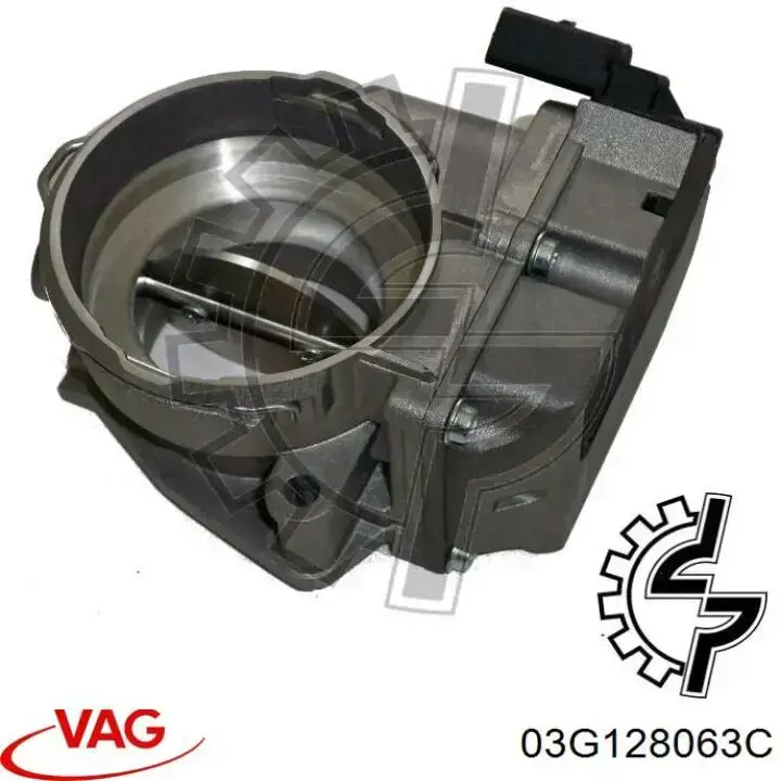 Przepustnica, komplet 03G128063C VAG