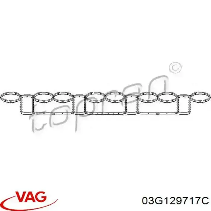 03G129717C VAG Uszczelka kolektora ssącego