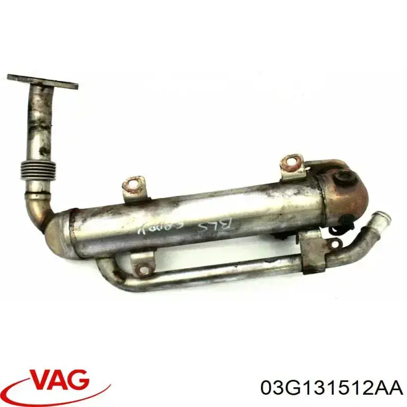 Do koszyka 03G131512AA VAG Chłodnica układu recyrkulacji spalin EGR