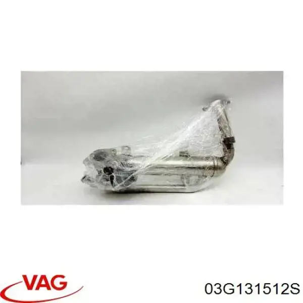 Chłodnica układu recyrkulacji spalin EGR VAG 03G131512S cena, od 154,46 USD