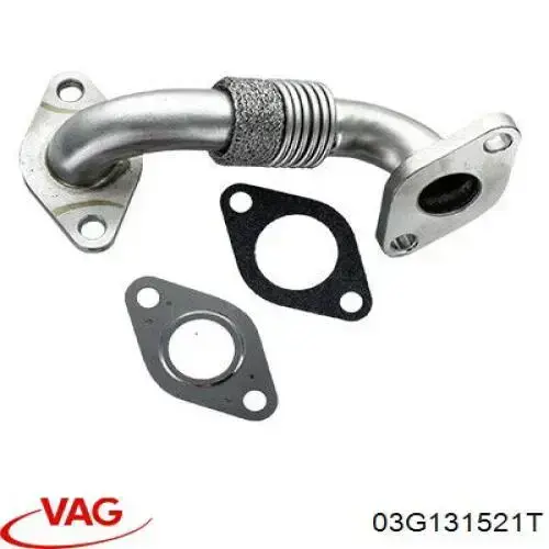 Wąż (przewód) chłodnicy EGR, powrót VAG 03G131521T cena, od 49,37 USD