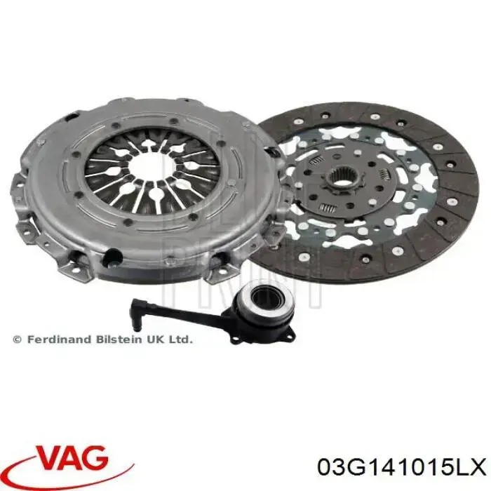 Zestaw sprzęgła (3 części) VAG 03G141015LX cena, od 123,30 USD