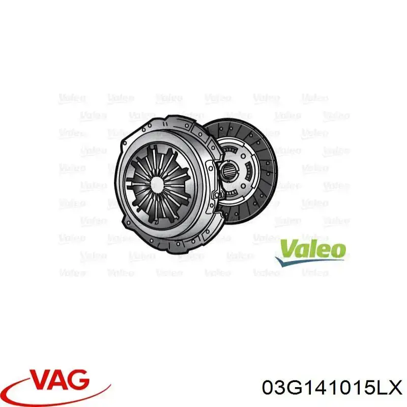Do koszyka 03G141015LX VAG Zestaw sprzęgła (3 części)