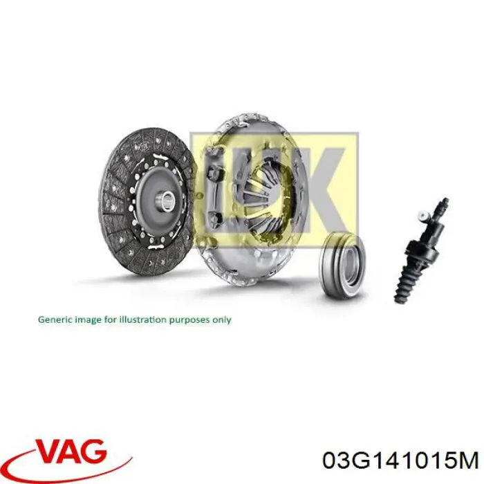 Zestaw sprzęgła (3 części) VAG 03G141015M cena, od 206,01 USD