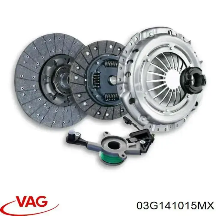 03G141015MX VAG Zestaw sprzęgła (3 części)