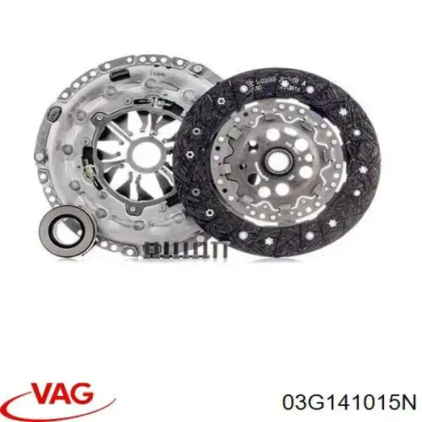 03G141015N VAG Zestaw sprzęgła (3 części)