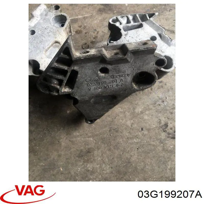 Wspornik prawej poduszki (podpory) silnika VAG 03G199207A cena, od 94,21 USD