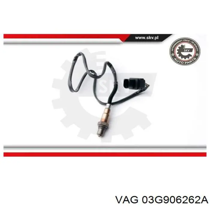 Sonda lambda czujnik tlenu przed katalizatorem VAG 03G906262A cena, od 59,59 USD