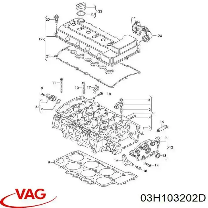 Do koszyka A1210139 Bogap Króciec wentylacji kadłuba (separatora oleju)