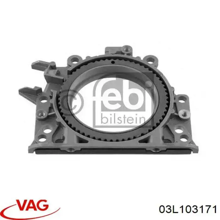 Do koszyka 03L103171 VAG Uszczelniacz wału korbowego silnika tylny