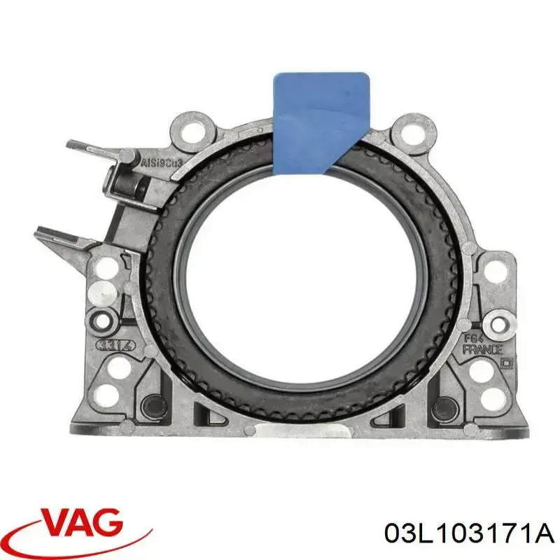 Do koszyka 03L103171A VAG Uszczelniacz wału korbowego silnika tylny