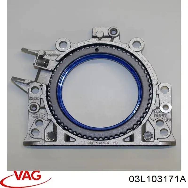 Uszczelniacz wału korbowego silnika tylny VAG 03L103171A
