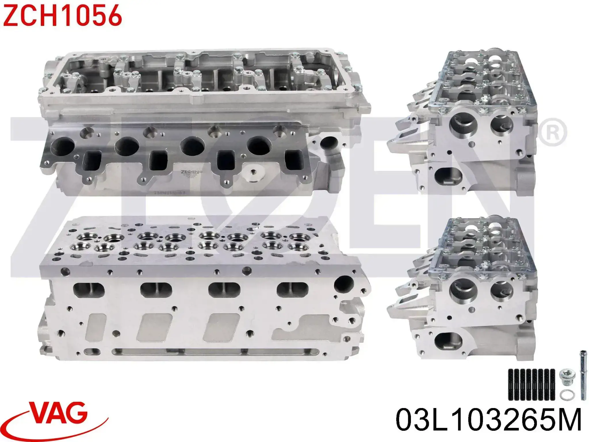Głowica cylindrów VAG 03L103265M cena, od 683,87 USD