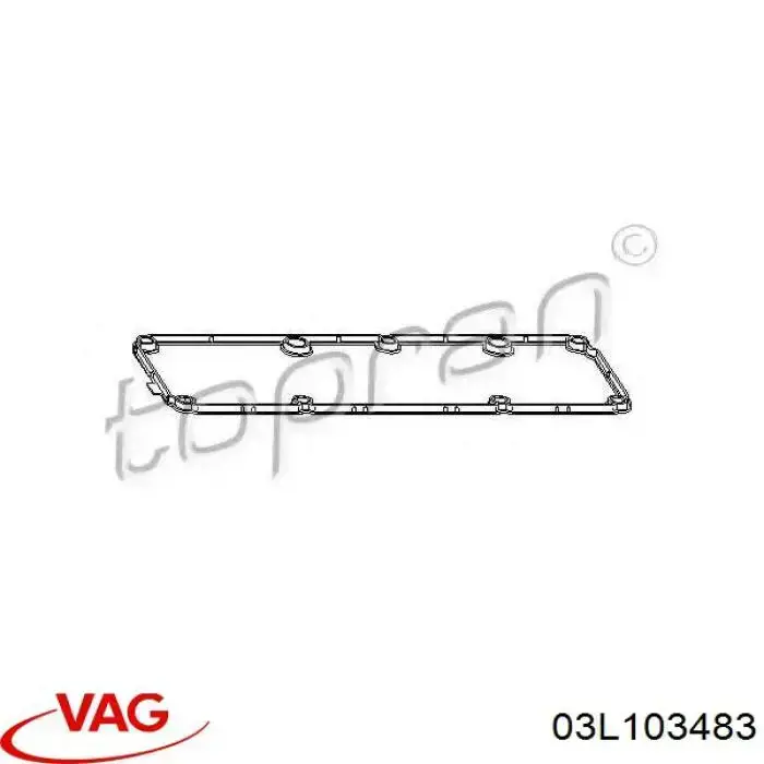 Do koszyka 03L103483 VAG Uszczelka pokrywy zaworowej silnika