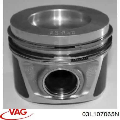 Do koszyka 03L107065G001 VAG Tłok, komplet do jednego cylindru, STD