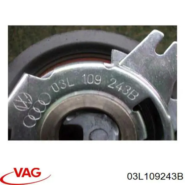 Do koszyka 03L109243B VAG Rolka napinacza paska rozrządu