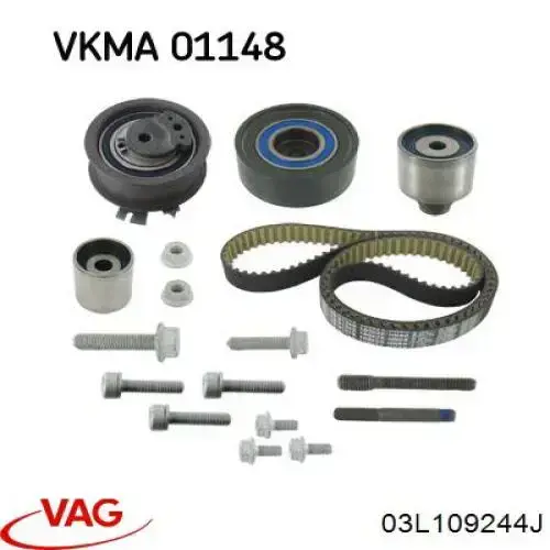 Rolka prowadząca kierunkowa paska rozrządu VAG 03L109244J cena, od 38,75 USD