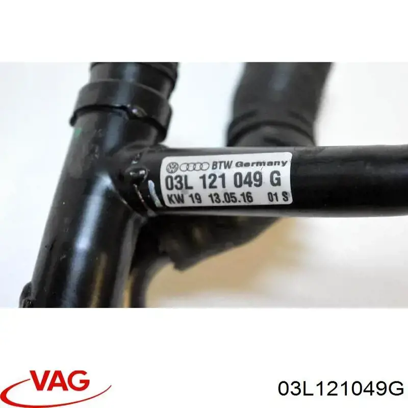Przewód (króciec) układu chłodzenia 03L121049G VAG