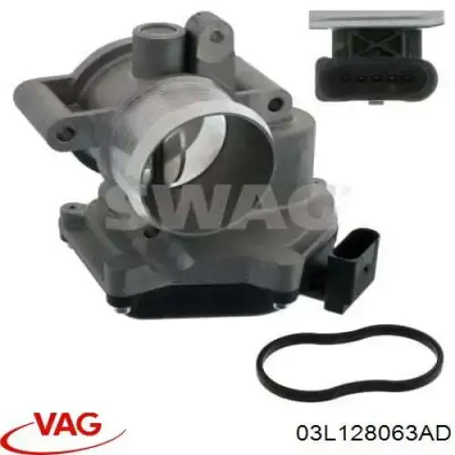 Przepustnica, komplet 03L128063AD VAG