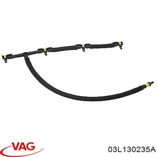 03L130235A VAG Rurka paliwa, zwrotna od wtryskiwaczy
