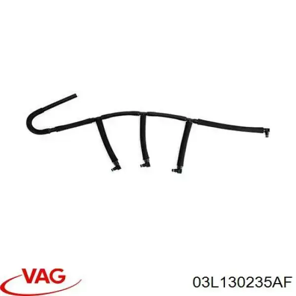 Do koszyka 03L130235AF VAG Rurka paliwa, zwrotna od wtryskiwaczy