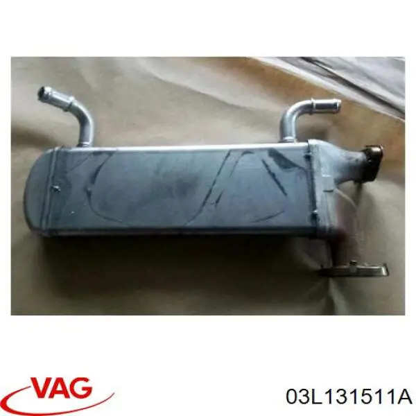 Chłodnica układu recyrkulacji spalin EGR VAG 03L131511A cena, od 137,60 USD
