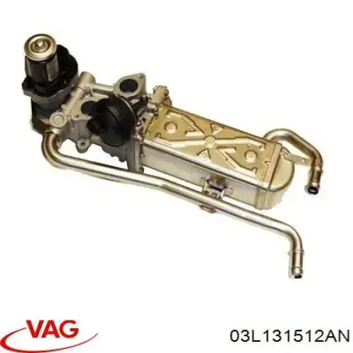 Chłodnica układu recyrkulacji spalin EGR VAG 03L131512AN cena, od 126,23 USD