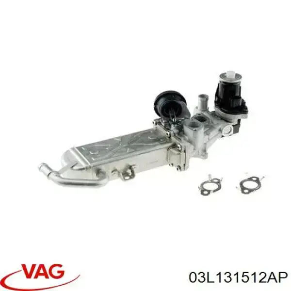 Chłodnica układu recyrkulacji spalin EGR VAG 03L131512AP cena, od 69,81 USD