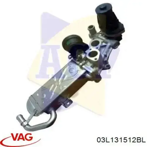 Chłodnica układu recyrkulacji spalin EGR VAG 03L131512BL cena, od 103,86 USD