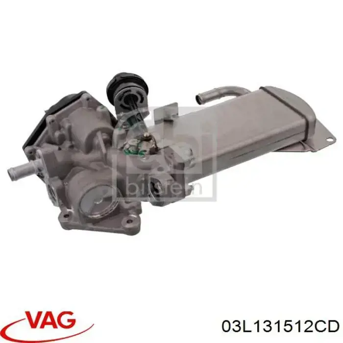 03L131512CD VAG Chłodnica układu recyrkulacji spalin EGR