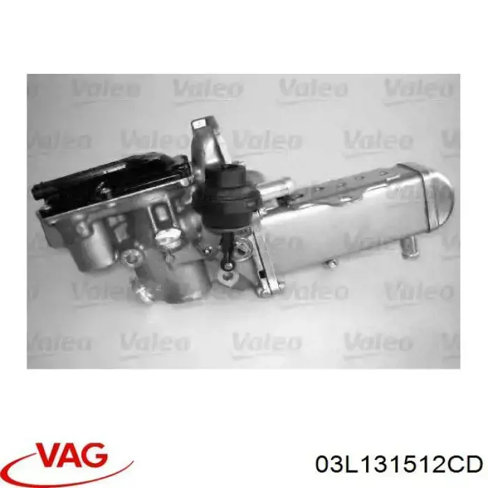 Chłodnica układu recyrkulacji spalin EGR VAG 03L131512CD cena, od 153,23 USD