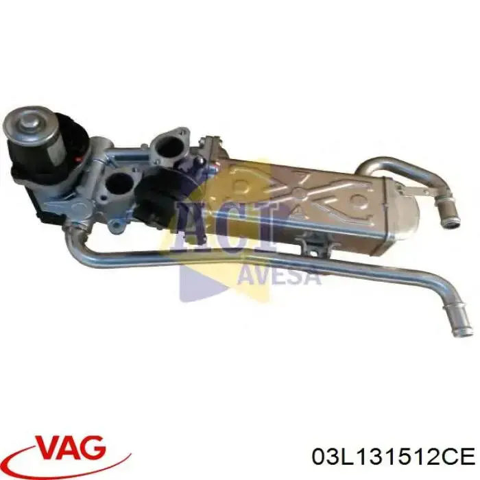 Do koszyka 03L131512CE VAG Chłodnica układu recyrkulacji spalin EGR