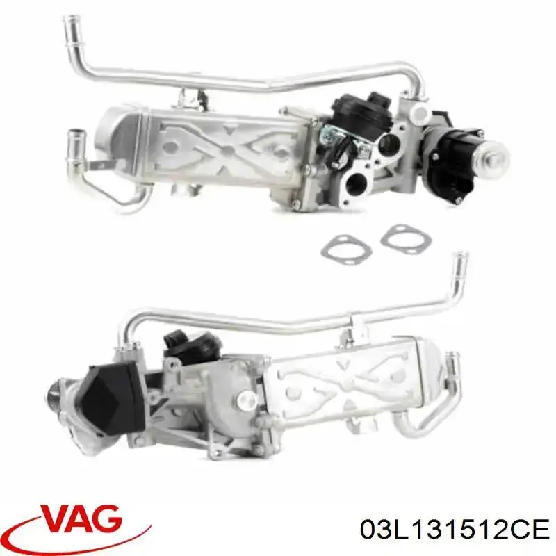 Chłodnica układu recyrkulacji spalin EGR VAG 03L131512CE cena, od 107,26 USD