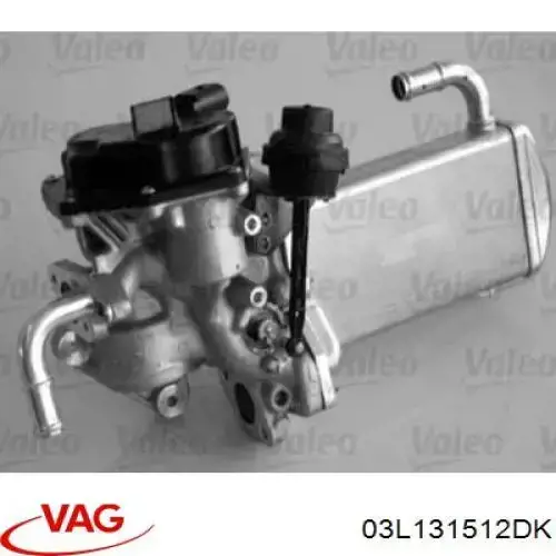 Chłodnica układu recyrkulacji spalin EGR VAG 03L131512DK cena, od 26,94 USD