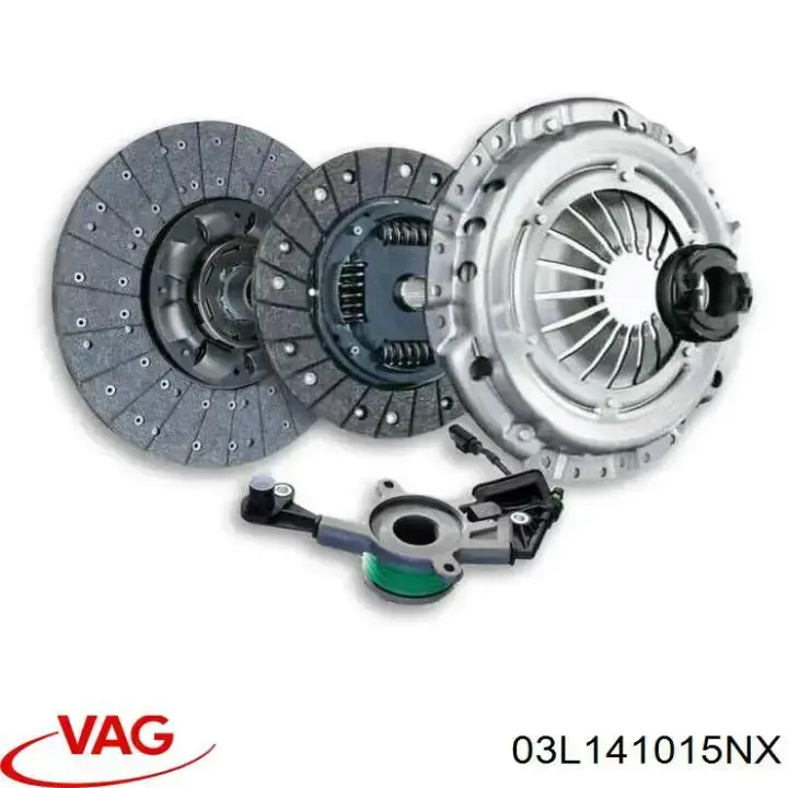 03L141015NX VAG Zestaw sprzęgła (3 części)