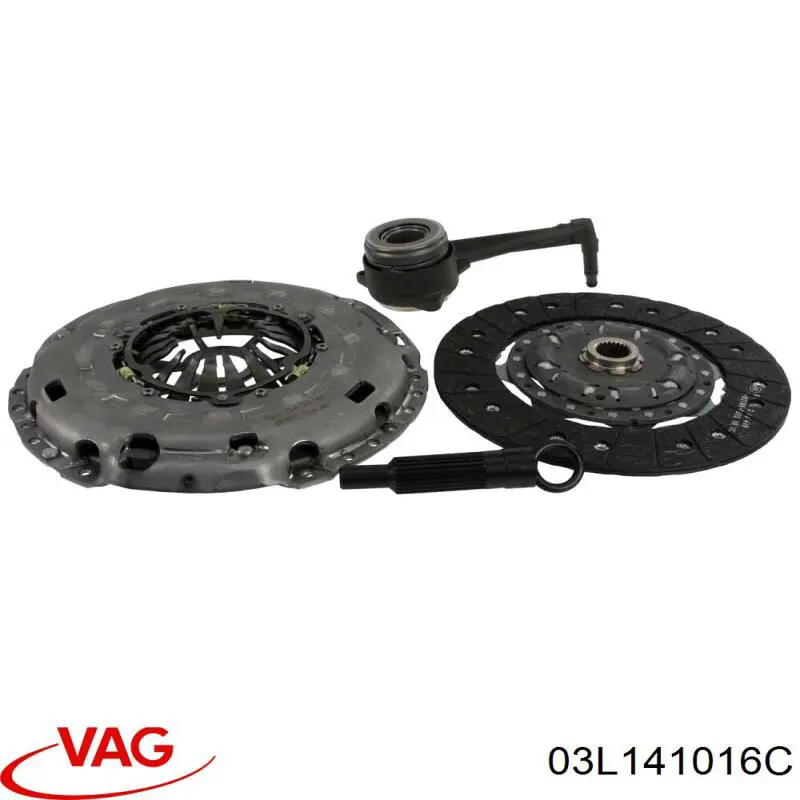 03L141016C VAG Zestaw sprzęgła (3 części)