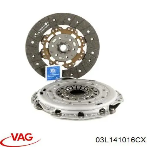 03L141016CX VAG Zestaw sprzęgła (3 części)