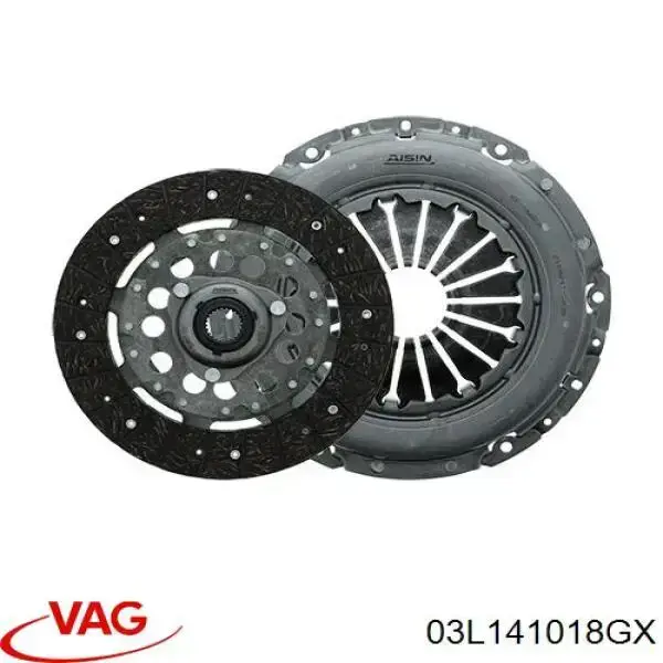 03L141018GX VAG Zestaw sprzęgła (3 części)