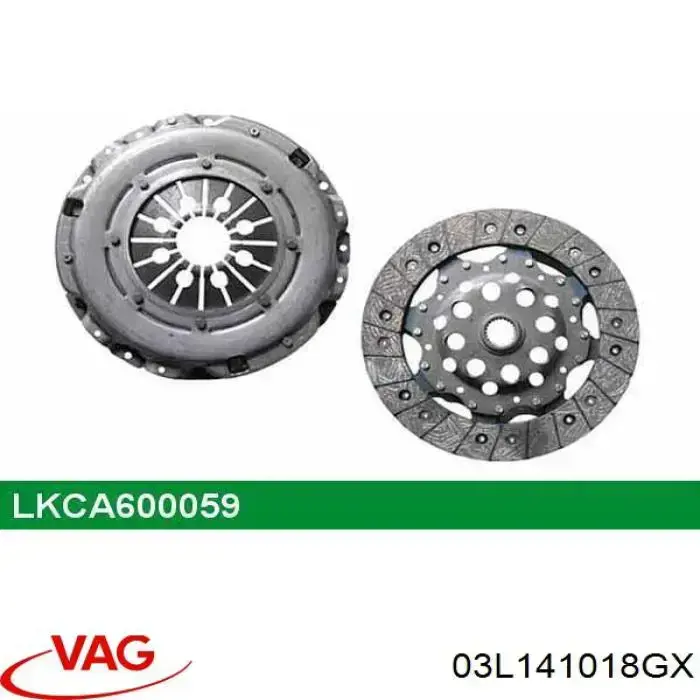 Zestaw sprzęgła (3 części) VAG 03L141018GX cena, od 243,16 USD