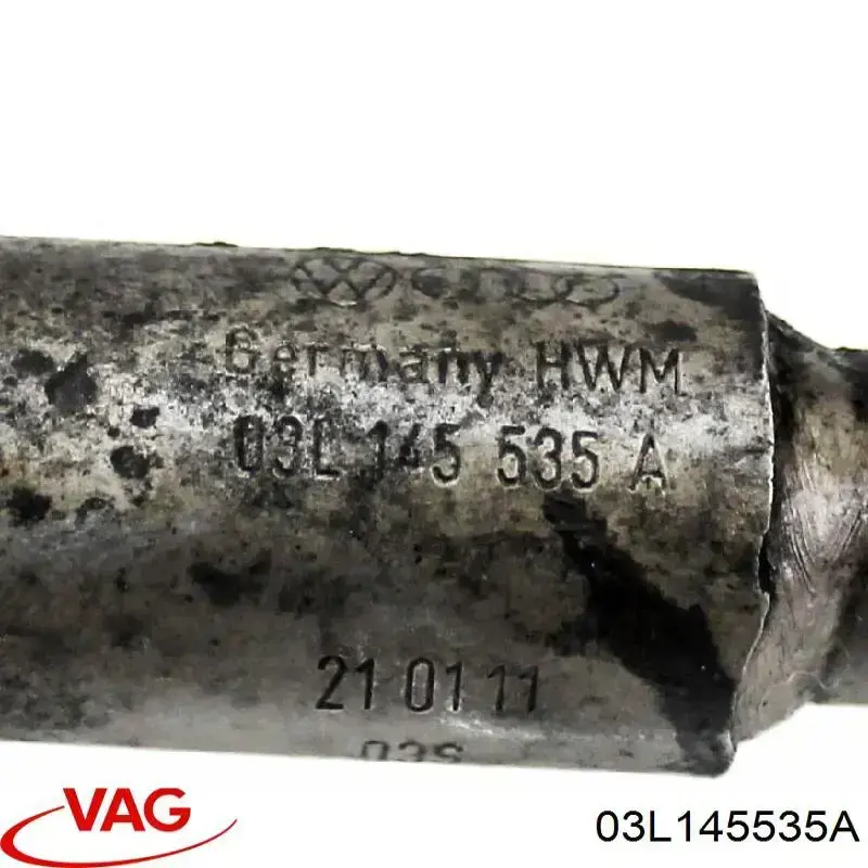 Do koszyka 03L145535A VAG Rurka (przewód) spływu oleju z turbiny