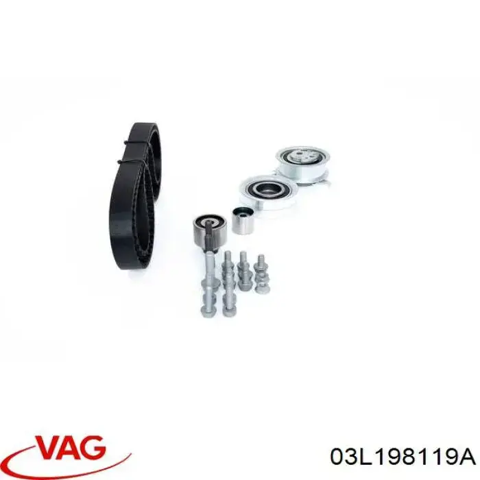 03L198119A VAG Pasek rozrządu, zestaw
