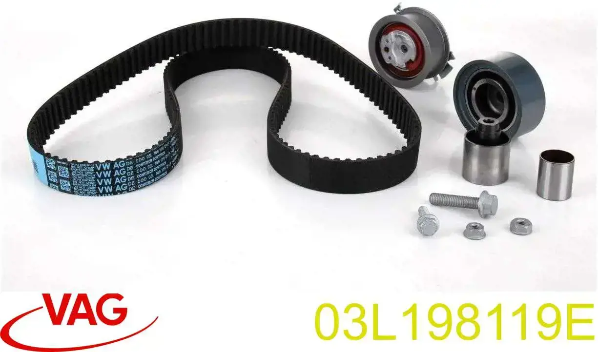 03L198119E VAG Pasek rozrządu, zestaw