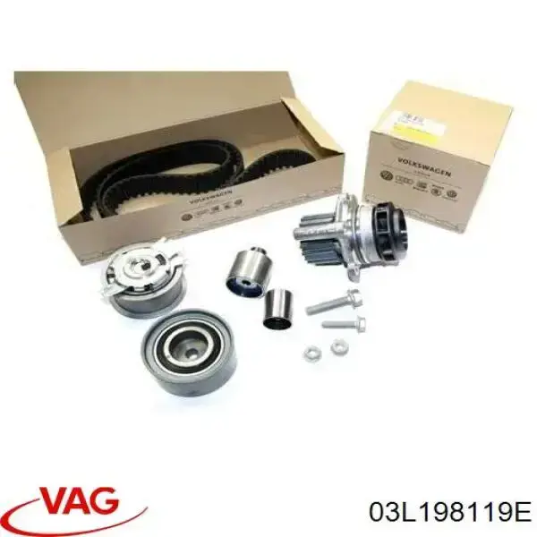 03L198119E VAG Pasek rozrządu, zestaw