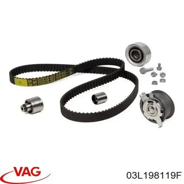 Pasek rozrządu, zestaw 03L198119F VAG