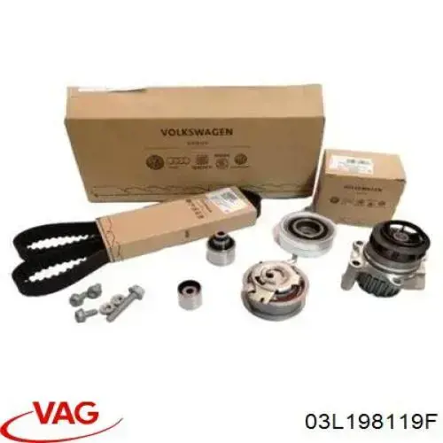Pasek rozrządu, zestaw VAG 03L198119F