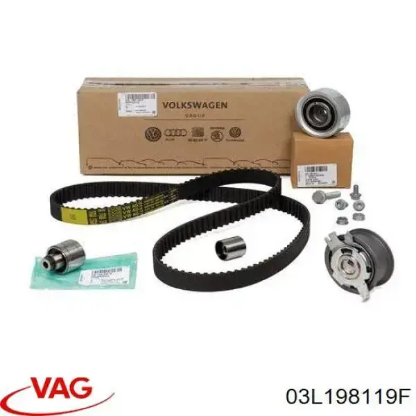 Do koszyka 03L198119F VAG Pasek rozrządu, zestaw