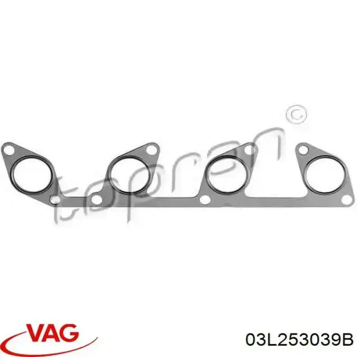Uszczelka kolektora wydechowego VAG 03L253039B cena, od 7,50 USD