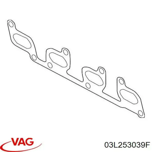 Uszczelka kolektora wydechowego VAG 03L253039F cena, od 17,85 USD