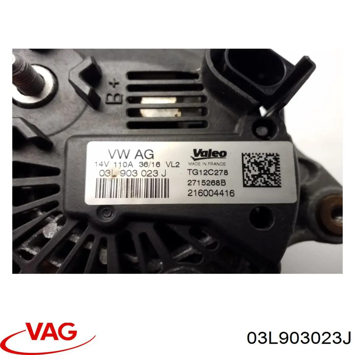 Alternator VAG 03L903023J