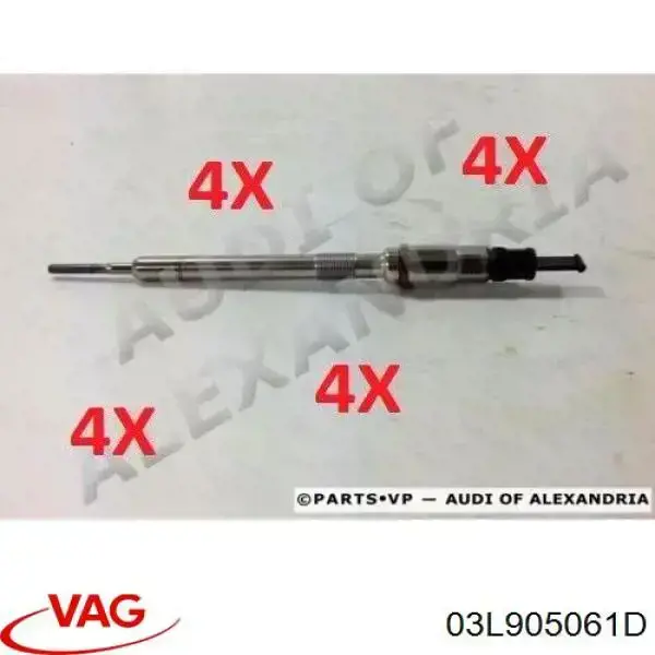 Do koszyka 03L905061D VAG Świeca żarowa